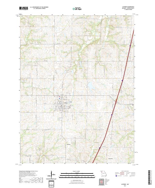 USGS Topographic Map – Lathrop