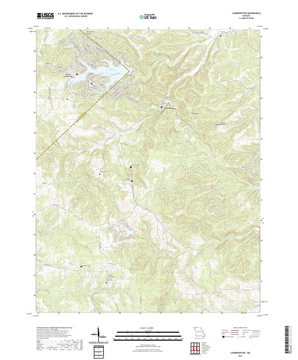 USGS Topographic Map – Lawrenceton
