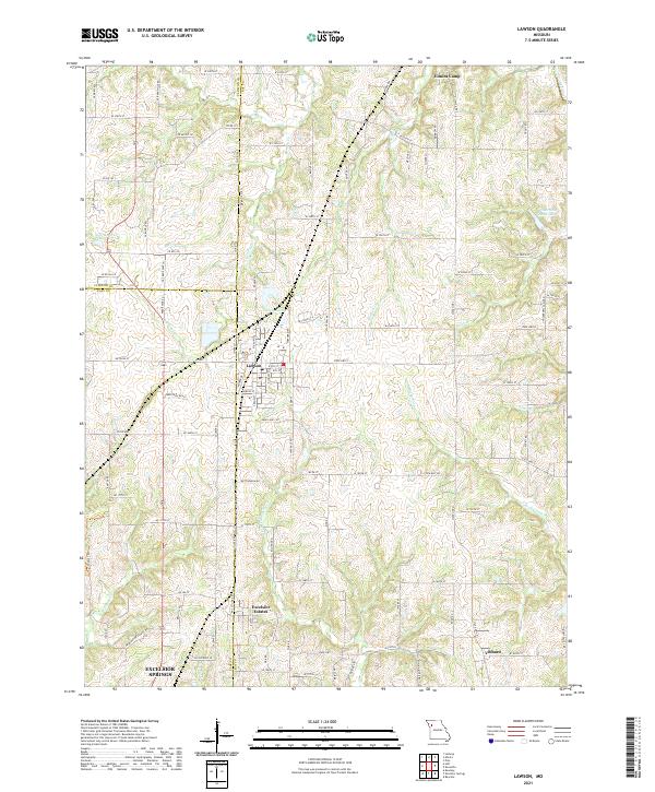 USGS Topographic Map – Lawson
