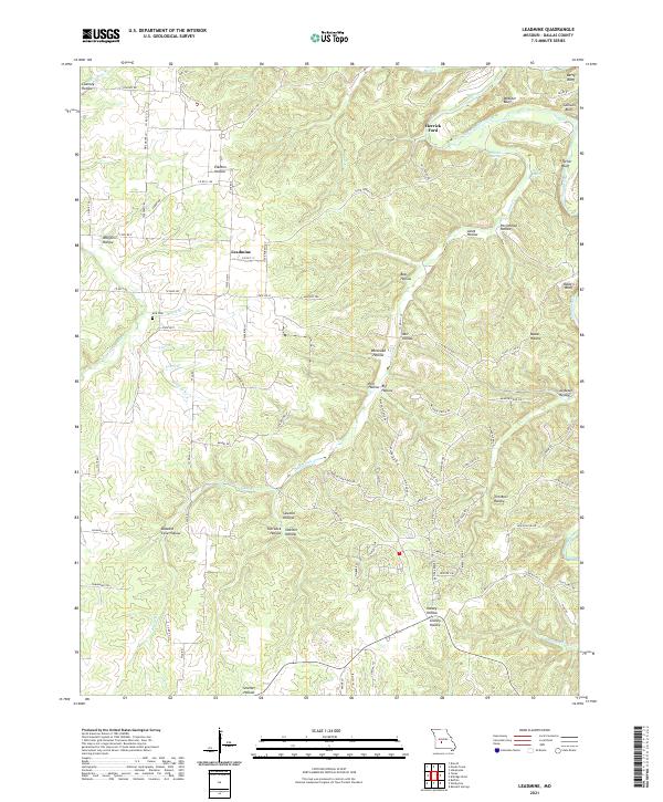 USGS Topographic Map – Leadmine