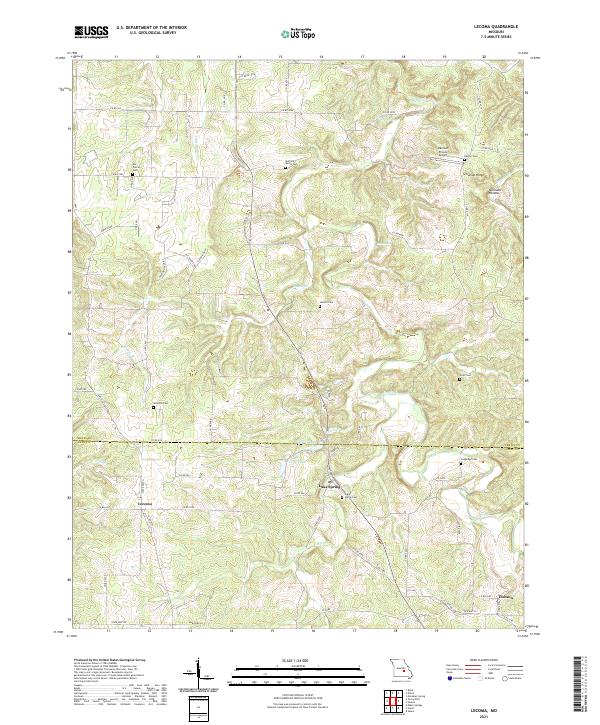 USGS Topographic Map – Lecoma