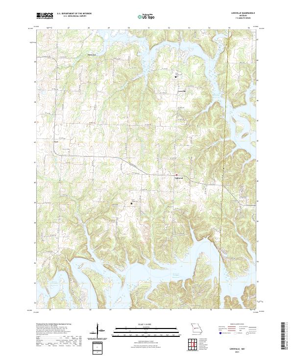 USGS Topographic Map – Leesville