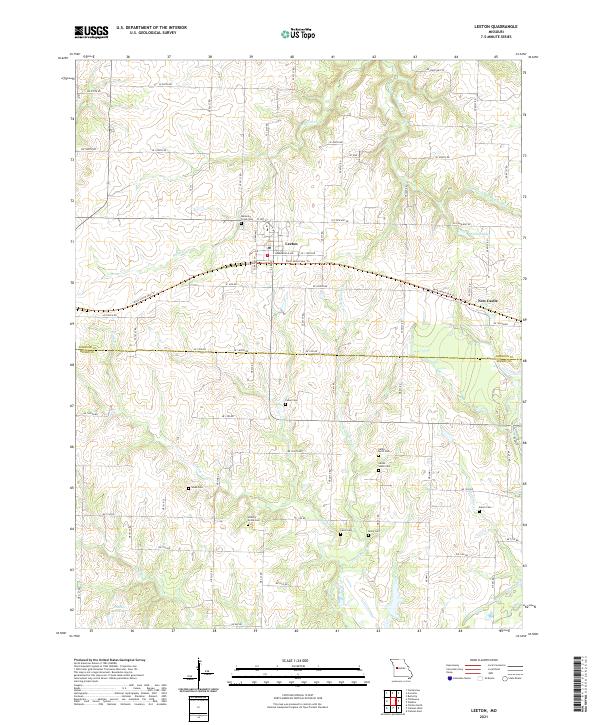 USGS Topographic Map – Leeton
