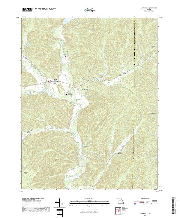 USGS Topographic Map – Lesterville
