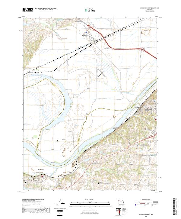 USGS Topographic Map – Lexington West