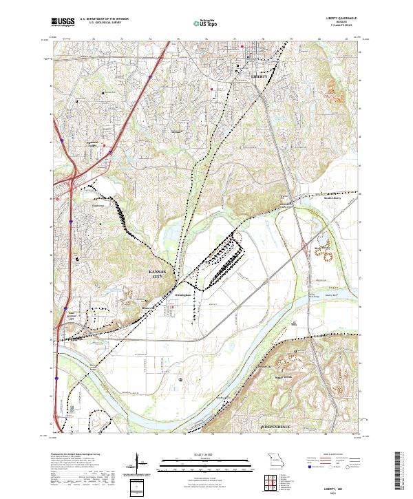 USGS Topographic Map – Liberty