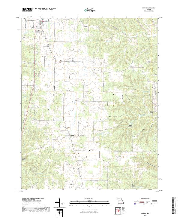 USGS Topographic Map – Licking