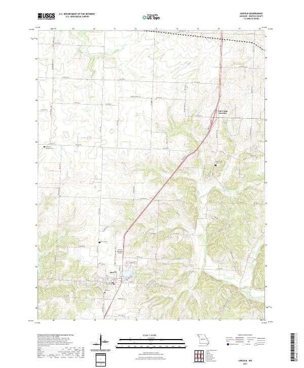 USGS Topographic Map – Lincoln