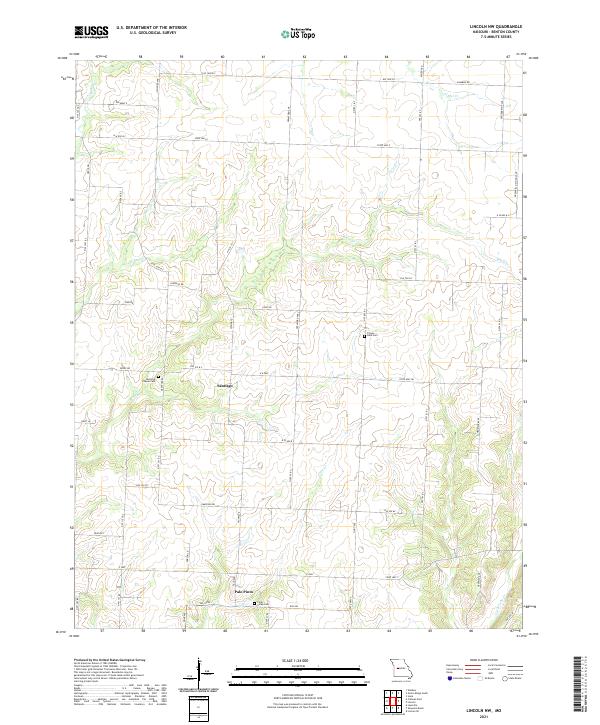 USGS Topographic Map – Lincoln NW