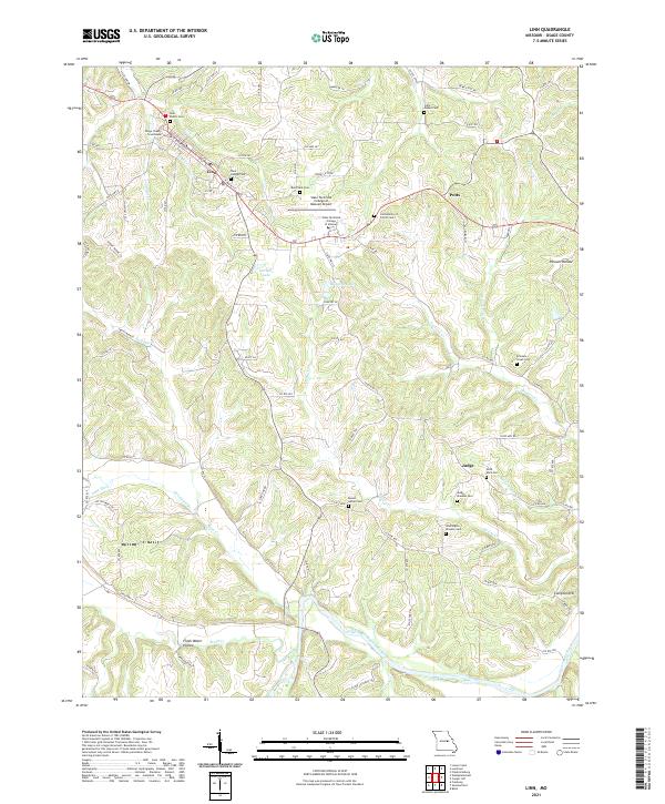 USGS Topographic Map – Linn