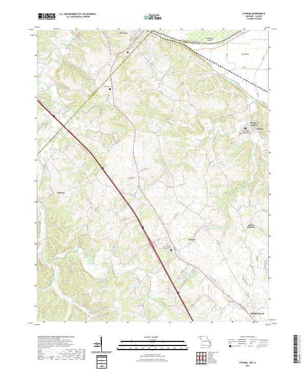 USGS Topographic Map – Lithium