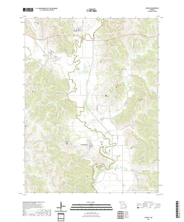 USGS Topographic Map – Livonia