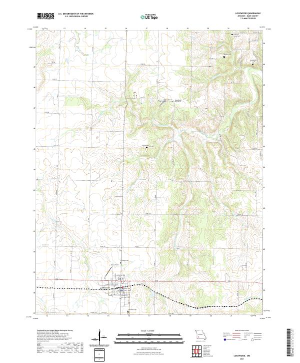 USGS Topographic Map – Lockwood