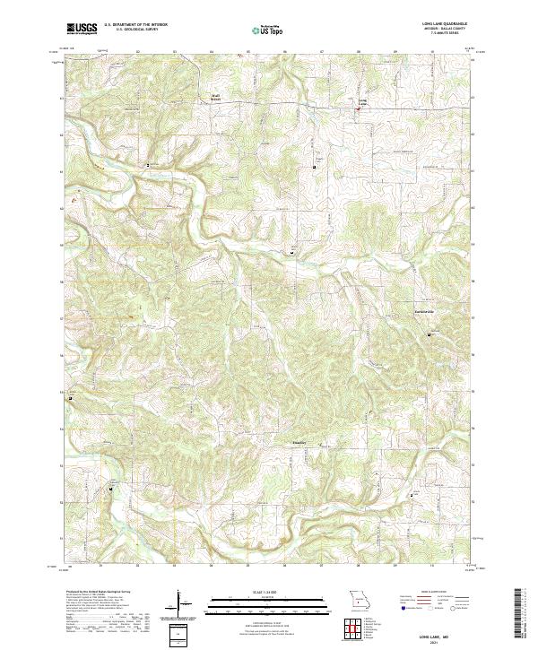 USGS Topographic Map – Long Lane