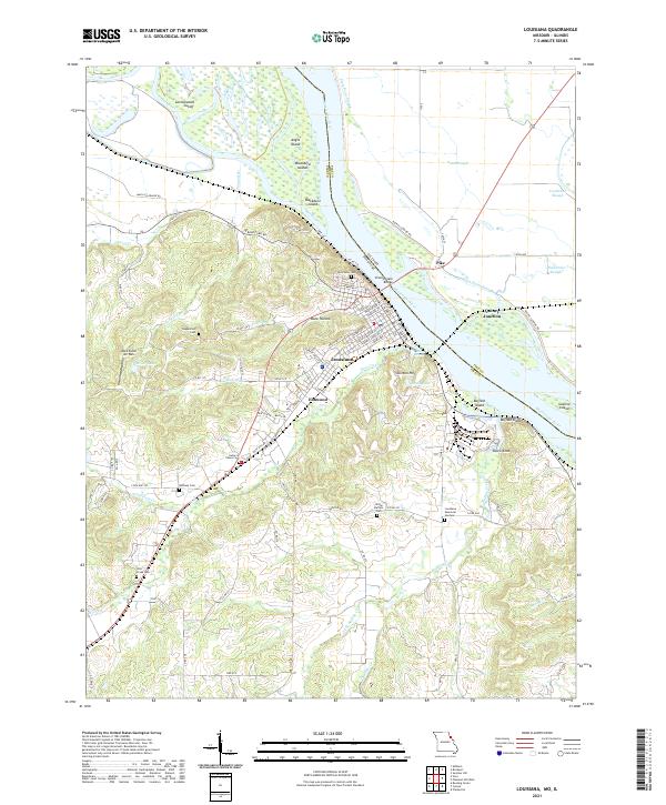 USGS Topographic Map – Louisiana