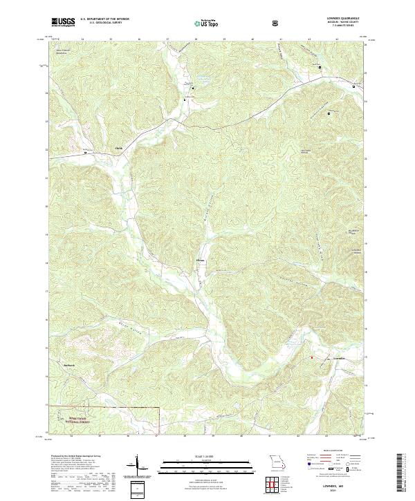 USGS Topographic Map – Lowndes