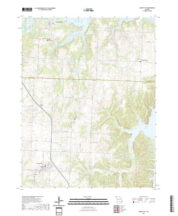 USGS Topographic Map – Lowry City