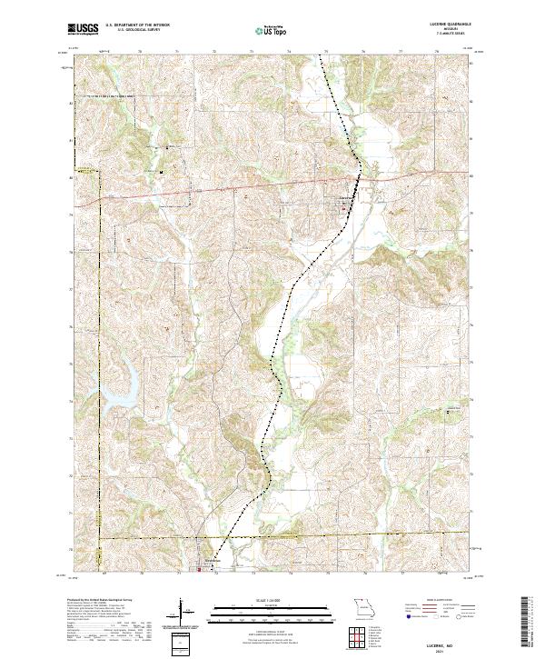 USGS Topographic Map – Lucerne