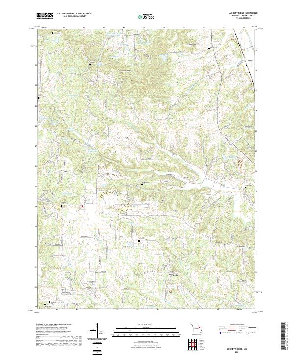 USGS Topographic Map – Luckett Ridge