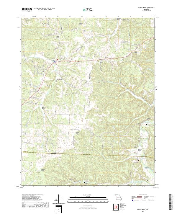 USGS Topographic Map – Macks Creek