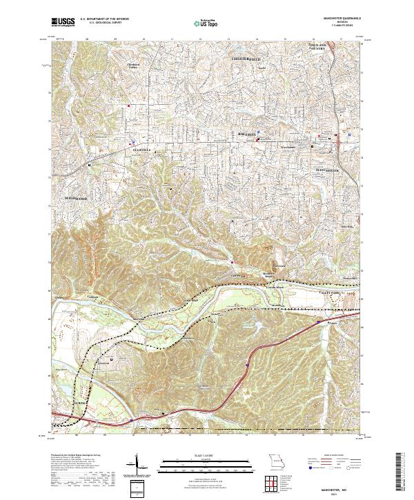 USGS Topographic Map – Manchester
