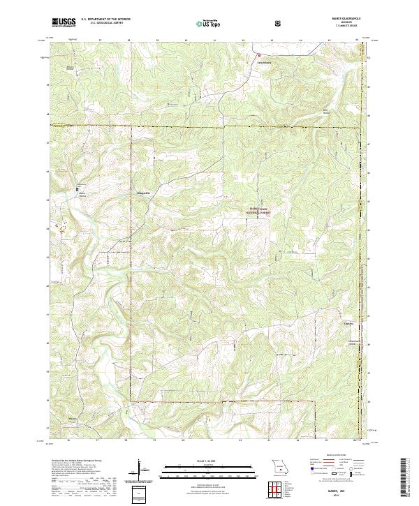 USGS Topographic Map – Manes