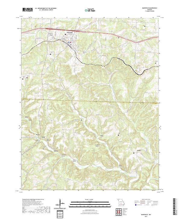 USGS Topographic Map – Mansfield