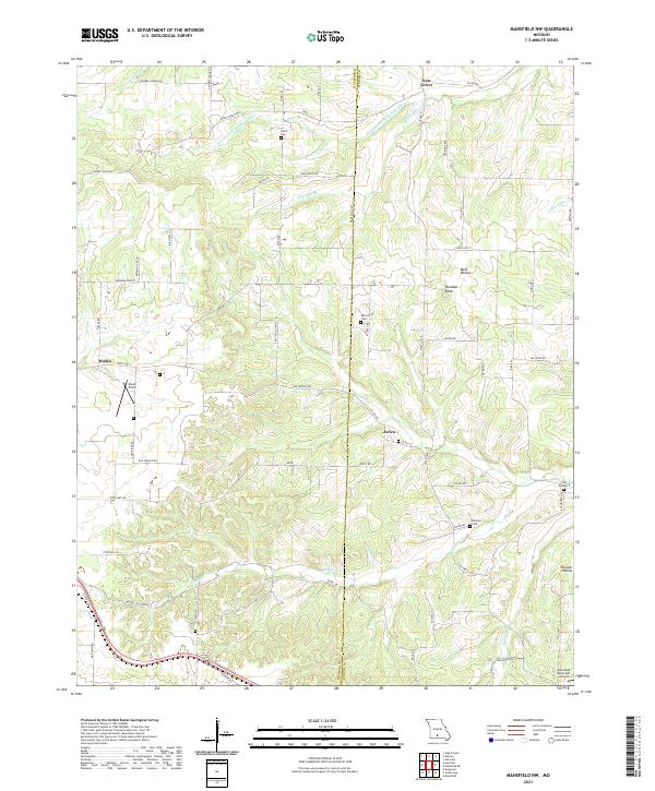 USGS Topographic Map – Mansfield NW