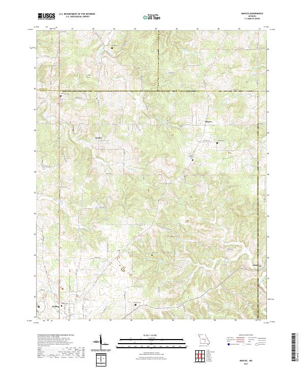 USGS Topographic Map – Maples