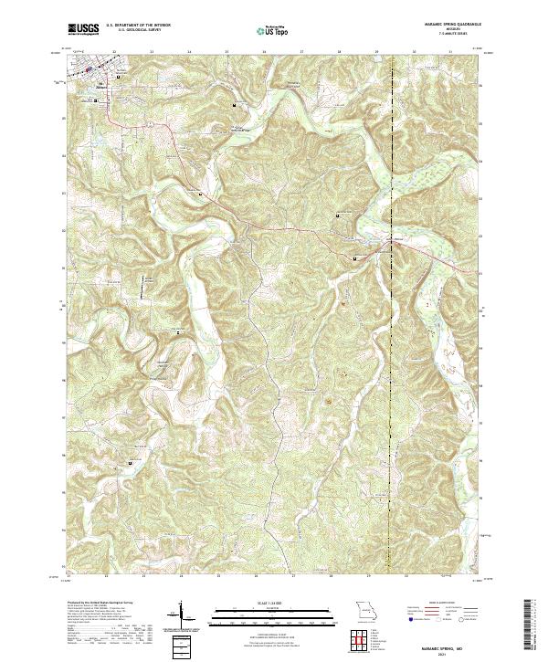 USGS Topographic Map – Maramec Spring