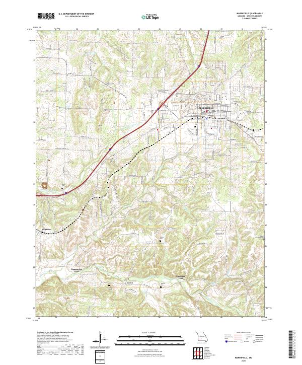 USGS Topographic Map – Marshfield