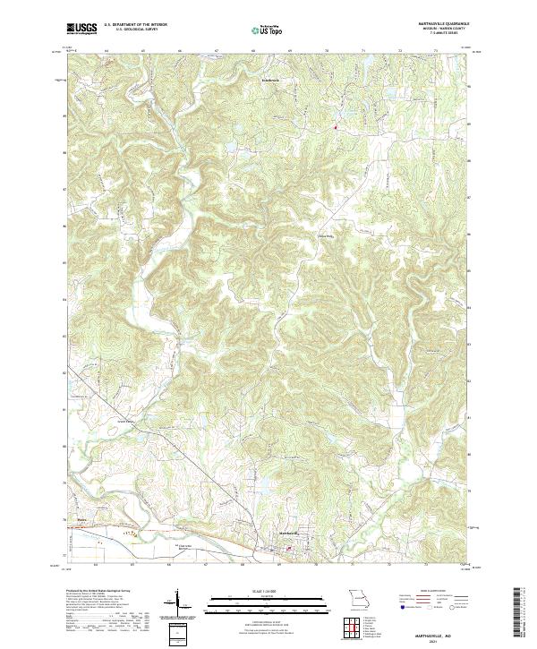 USGS Topographic Map – Marthasville