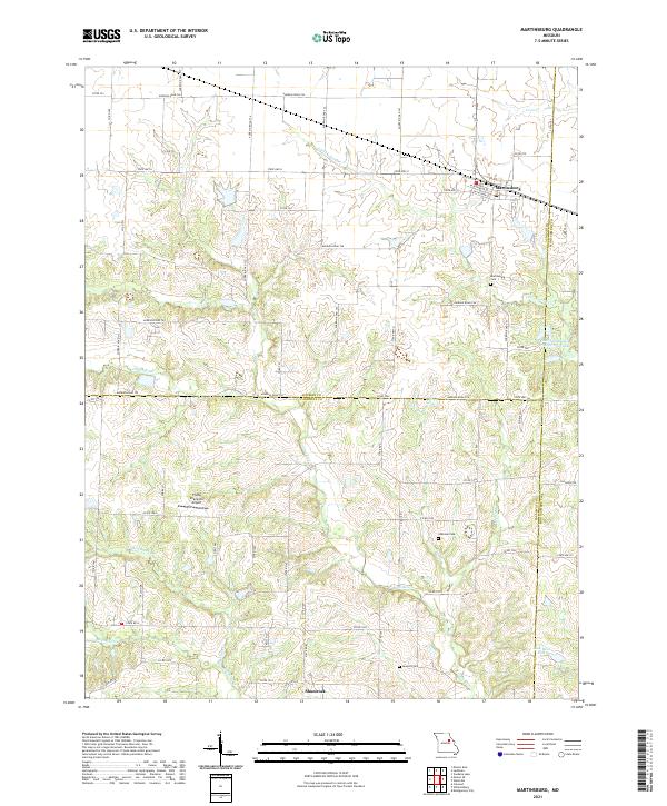 USGS Topographic Map – Martinsburg