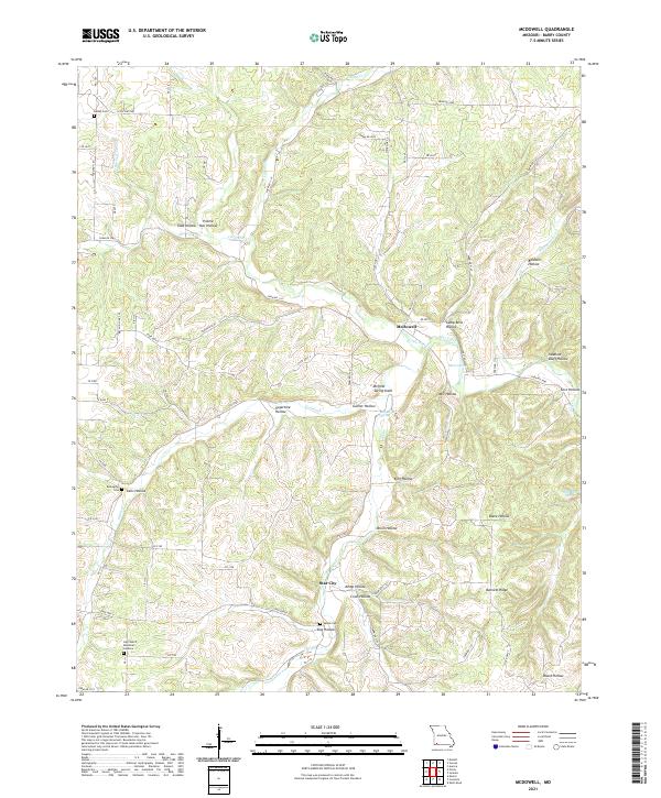 USGS Topographic Map – McDowell