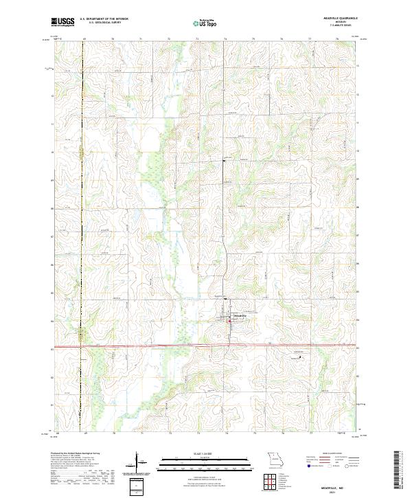 USGS Topographic Map – Meadville