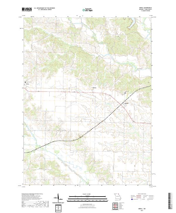 USGS Topographic Map – Medill