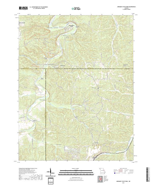 USGS Topographic Map – Meramec State Park