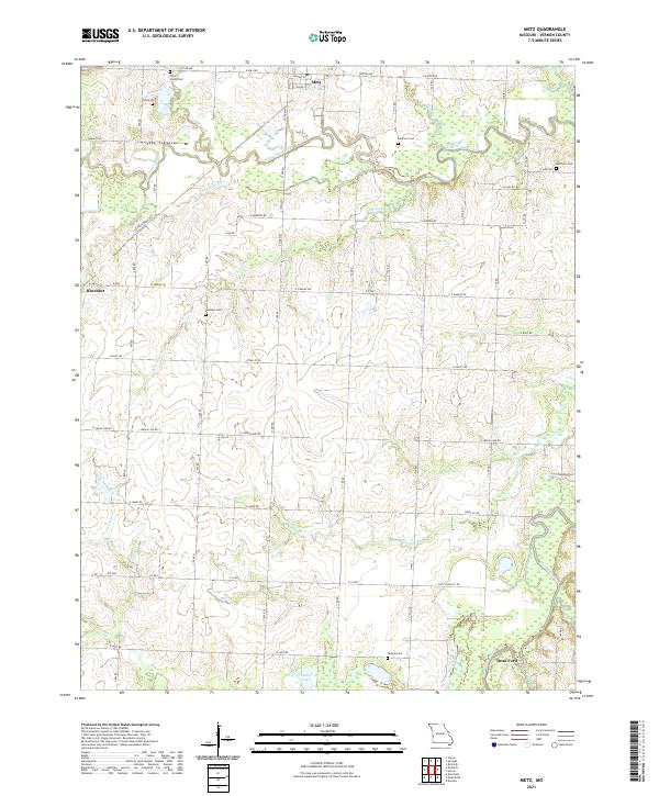 USGS Topographic Map – Metz
