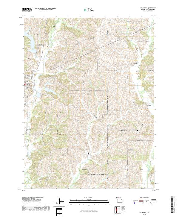 USGS Topographic Map – Milan East