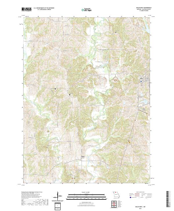 USGS Topographic Map – Milan West
