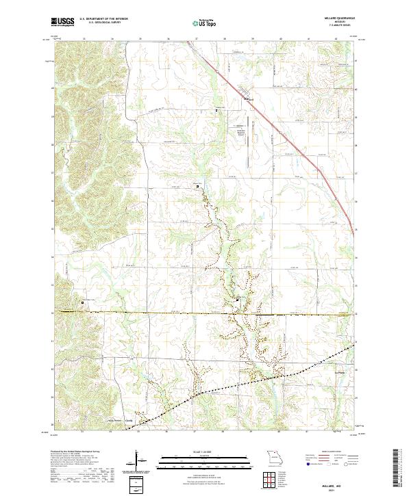 USGS Topographic Map – Millard