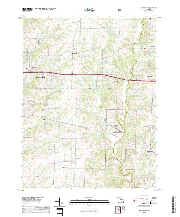 USGS Topographic Map – Millersburg