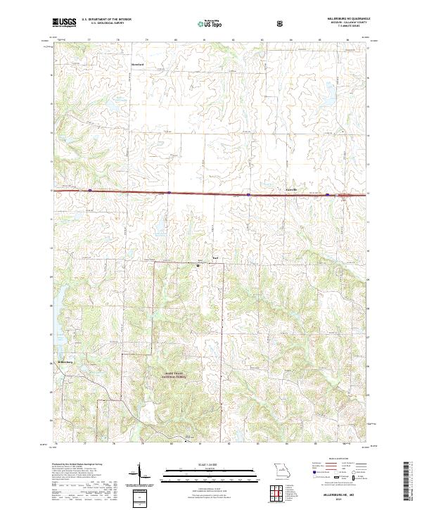 USGS Topographic Map – Millersburg NE