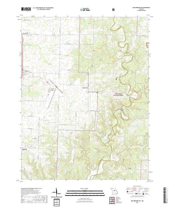 USGS Topographic Map – Millersburg SW