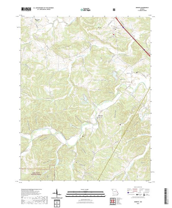 USGS Topographic Map – Minnith