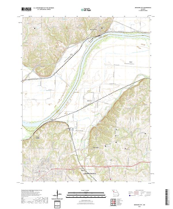 USGS Topographic Map – Missouri City