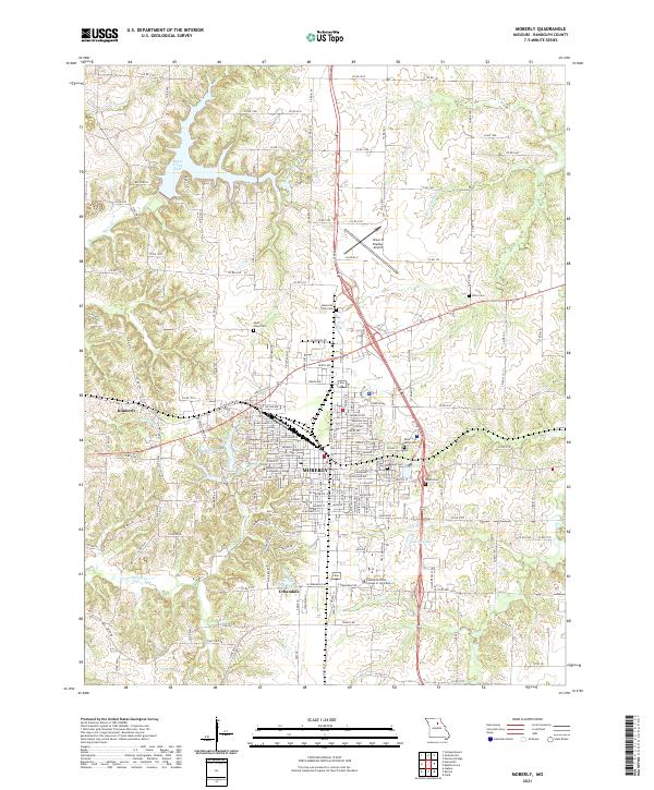 USGS Topographic Map – Moberly