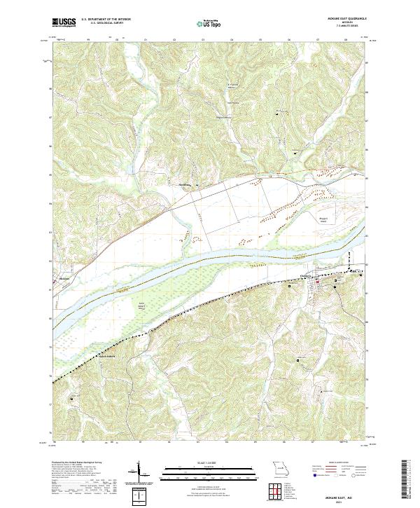 USGS Topographic Map – Mokane East