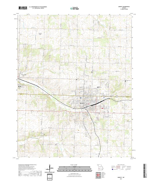 USGS Topographic Map – Monett