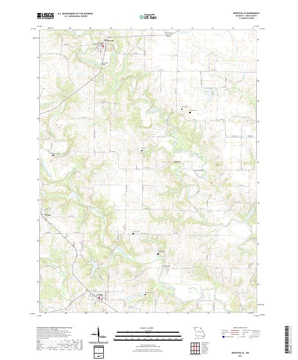 USGS Topographic Map – Monticello